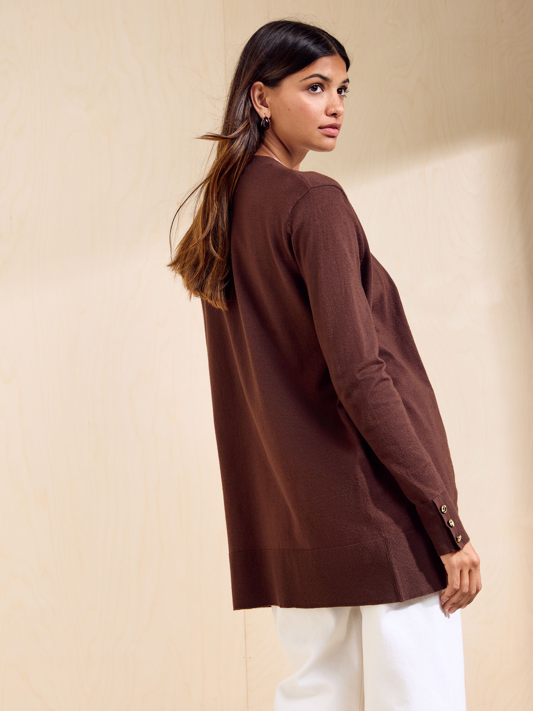Comprar Espresso Brown - Cardigan Friends Like These Longline from