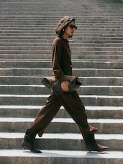 Friends Like These Espresso Brown Balloon Sleeve Cardigan - Image 3 of 5