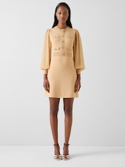 LK Bennett Brown Carlotta Knitted Dress - Image 1 of 3