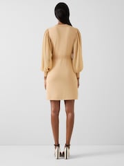 LK Bennett Brown Carlotta Knitted Dress - Image 2 of 3