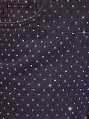 Friends Like These Black Petite Premium Embellished Everyday Wide Leg Denim Jeans - Image 4 of 6