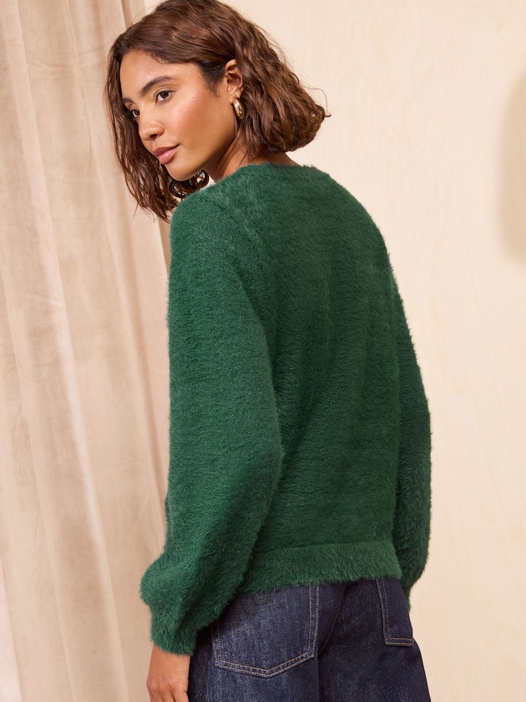 Friends Like These Green Eyelash Christmas Jumper - Image 5 of 5 Friends Like These Green Eyelash Christmas Jumper - Image 5 of 5