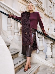 Friends Like These Red Shoulder Pad Knit Jumper - Image 4 of 6