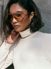 Friends Like These Ivory Roll Neck Knit Jumper - Image 3 of 5
