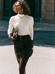 Friends Like These Ivory Roll Neck Knit Jumper - Image 4 of 5