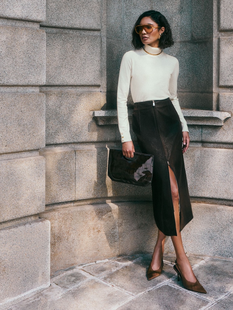 Friends Like These Ivory Roll Neck Knit Jumper - Image 5 of 5