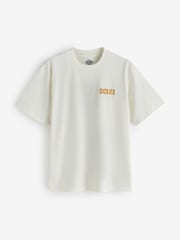 Dickies Cream Wolfhurst Relaxed Fit Cowboy Back Graphic T-Shirt - Image 1 of 2