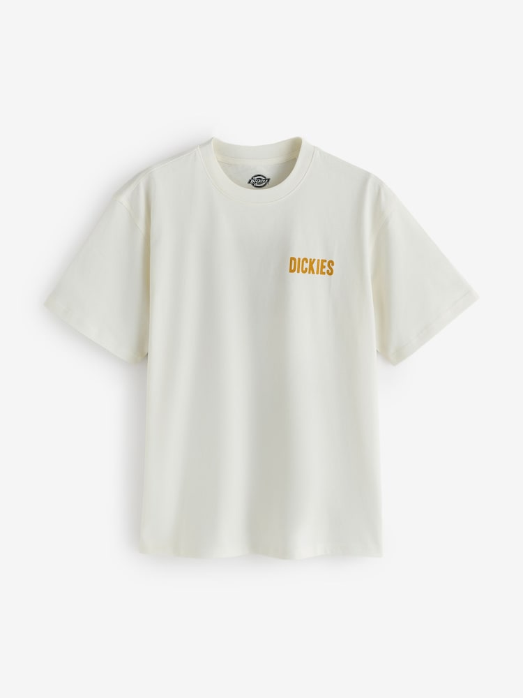 Dickies Cream Wolfhurst Relaxed Fit Cowboy Back Graphic T-Shirt - Image 1 of 2