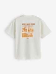Dickies Cream Wolfhurst Relaxed Fit Cowboy Back Graphic T-Shirt - Image 2 of 2