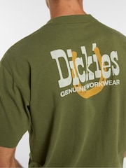 Dickies Green Vernal Relaxed Fit Horse Shoe Back Graphic T-Shirt - Image 4 of 8