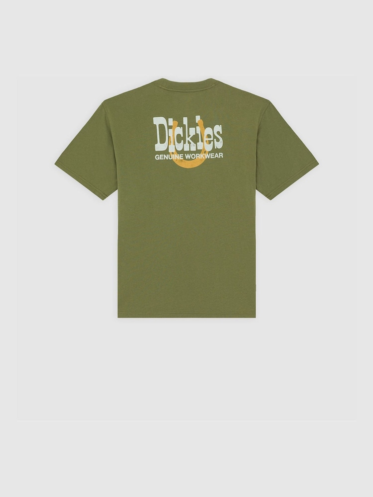 Dickies Green Vernal Relaxed Fit Horse Shoe Back Graphic T-Shirt - Image 8 of 8