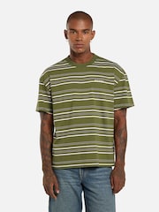 Dickies Green East Liberty Stripe T-Shirt - Image 1 of 6
