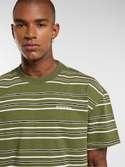 Dickies Green East Liberty Stripe T-Shirt - Image 4 of 6