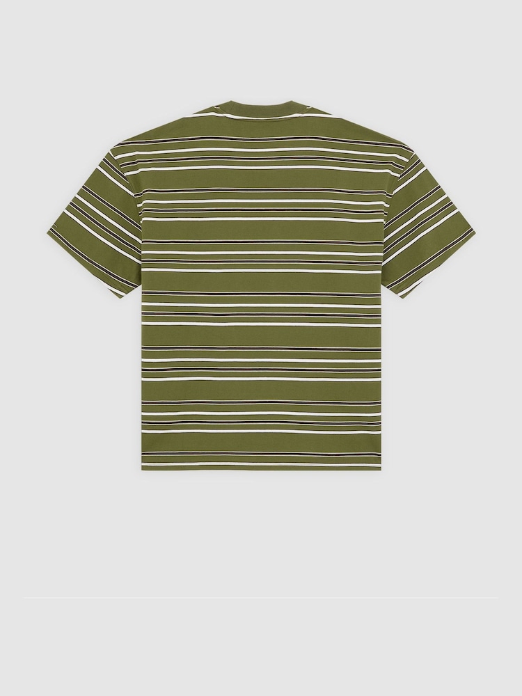 Dickies Green East Liberty Stripe T-Shirt - Image 6 of 6