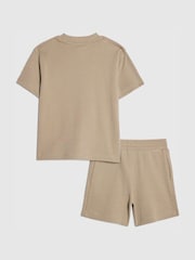 River Island Green RR Logo T-Shirt & Shorts Sets - Image 2 of 5