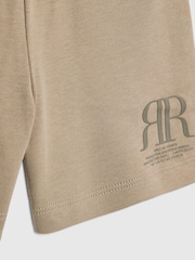 River Island Green RR Logo T-Shirt & Shorts Sets - Image 5 of 5