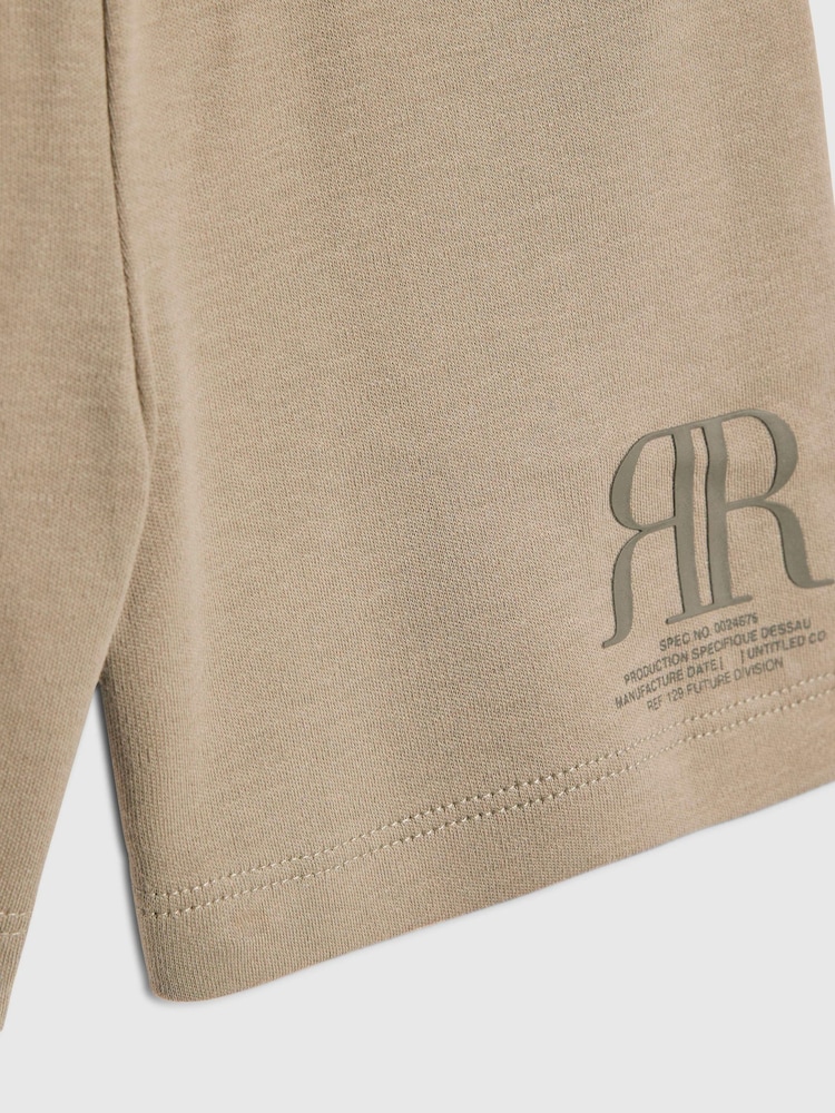 River Island Green RR Logo T-Shirt & Shorts Sets - Image 5 of 5