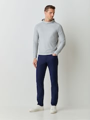 Peter Millar Grey Pine Houndstooth Performance Hoodie - Image 2 of 4