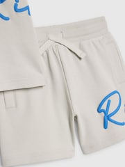 River Island Grey River T-Shirt & Short Set - Image 5 of 5