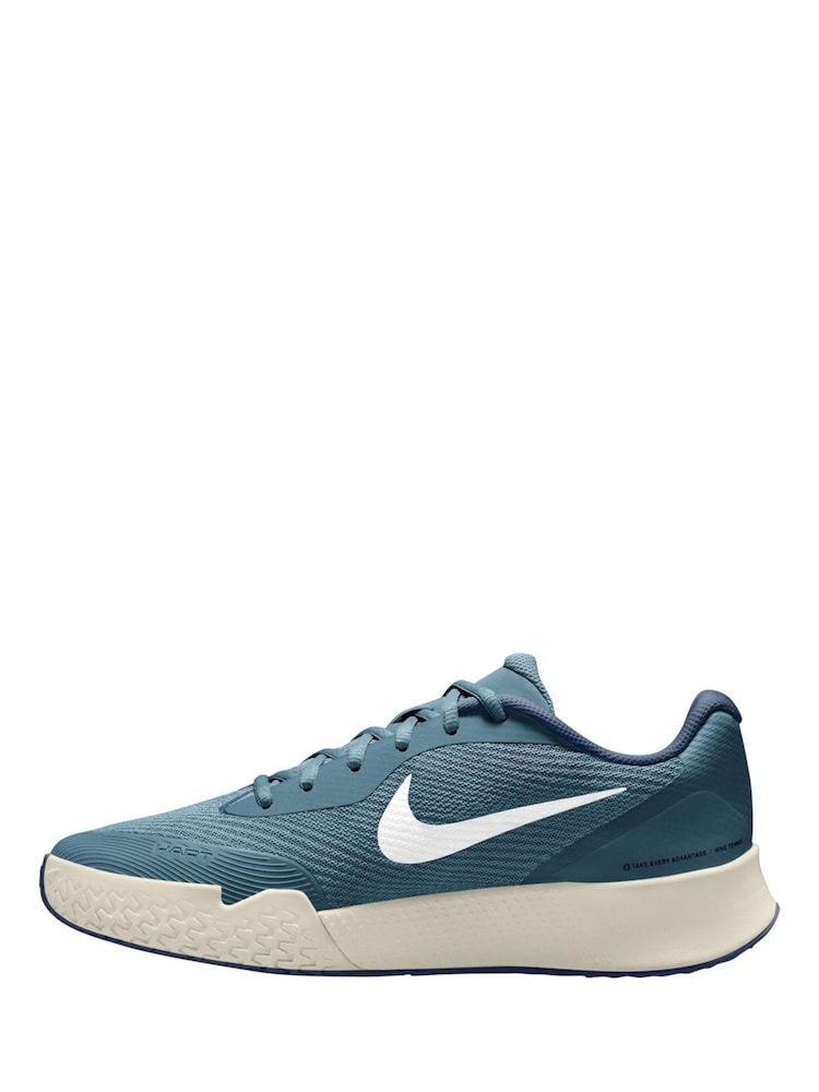 Nike Blue Vapor Lite 3 Hardcourt Tennis Trainers - Image 2 of 4 Nike Blue Vapor Lite 3 Hardcourt Tennis Trainers - Image 2 of 4