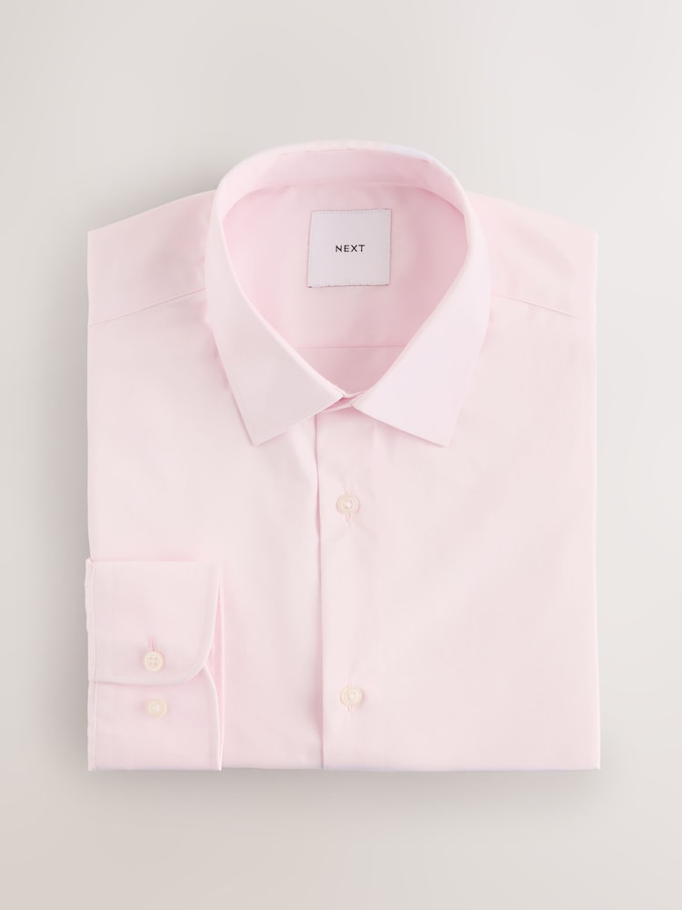 Multi Slim Fit Easy Care Single Cuff Oxford Smart Shirts 3 Pack - Image 2 of 5