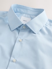 White/Blue Easy Care Regular Fit Single Cuff Smart Shirts 2 Pack - Image 10 of 13