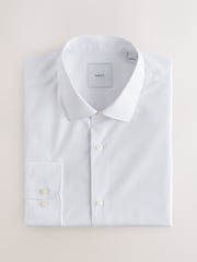White/Blue Easy Care Regular Fit Single Cuff Smart Shirts 2 Pack - Image 8 of 13