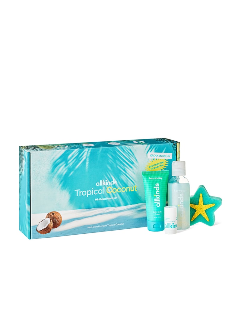 allkinds Tropical Coconut Mini Gift Set (Worth £28) - Image 1 of 4 allkinds Tropical Coconut Mini Gift Set (Worth £28) - Image 1 of 4