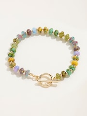 Pulsera de cuentas FatFace con barra en T - Imagen 1 de 2