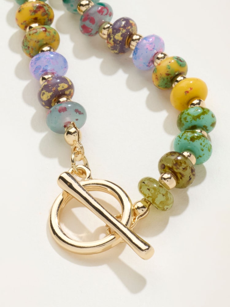 Pulsera de cuentas FatFace con barra en T - Imagen 2 de 2