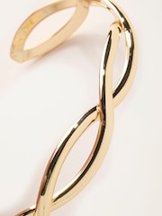 FatFace Gold Tone Twist Bangle - Image 3 of 3