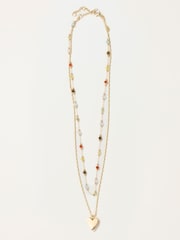 FatFace Heart Layer Necklace - 画像 1 / 2