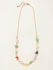 FatFace Stone Chain Necklace - Bild 2 von 3