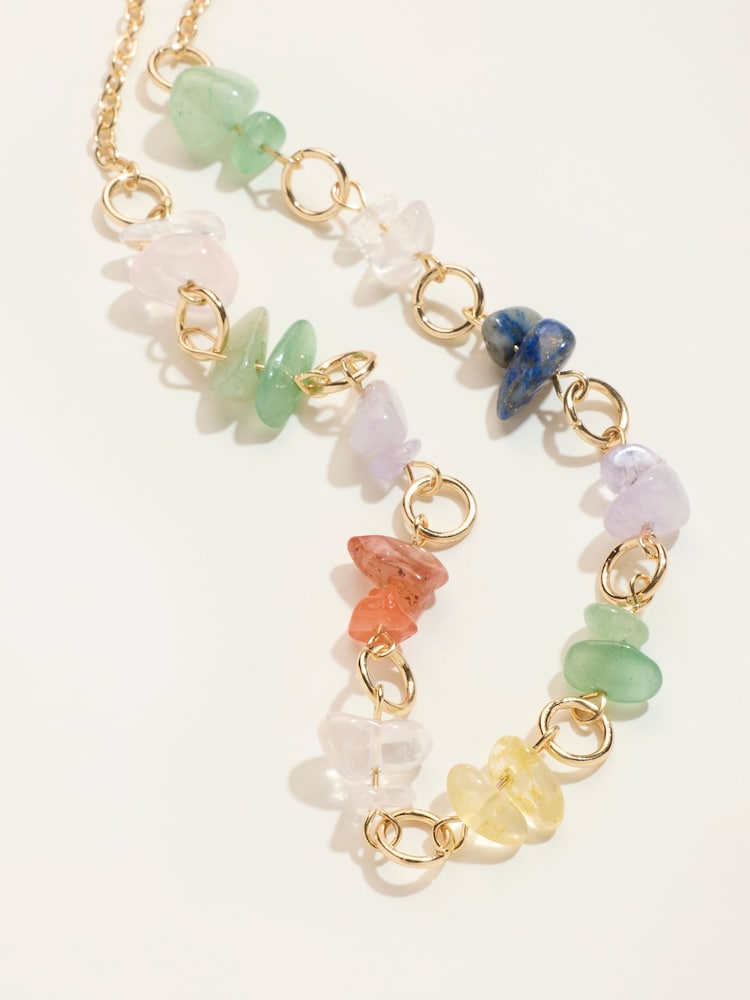FatFace Stone Chain Necklace - Bild 3 von 3