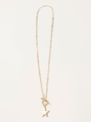 FatFace Gold Tone Star Necklace - Image 1 of 2