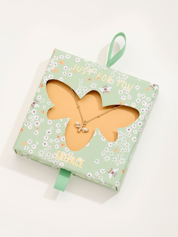 FatFace Green Bee Necklace Gift - Image 1 of 3