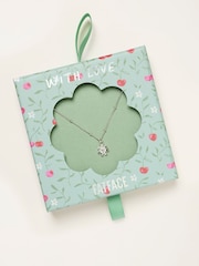 FatFace Silver Tone Flower Necklace Gift - Image 1 of 2
