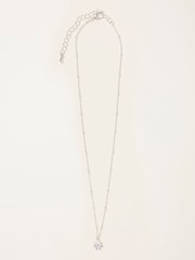FatFace Silver Tone Flower Necklace Gift - Image 2 of 2