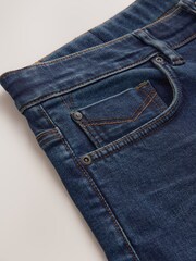 Mid Blue Slim Fit Motionflex Jeans With Elasticated Waist - Image 9 of 11