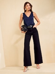 Friends Like These Navy V-Neck Vest Top - Image 3 of 5