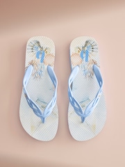 B by Ted Baker Round Toe Printed Flip Flops - Image 3 of 8