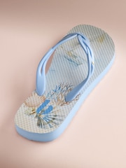 B by Ted Baker Round Toe Printed Flip Flops - Image 5 of 8