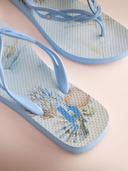 B by Ted Baker Round Toe Printed Flip Flops - Image 6 of 8