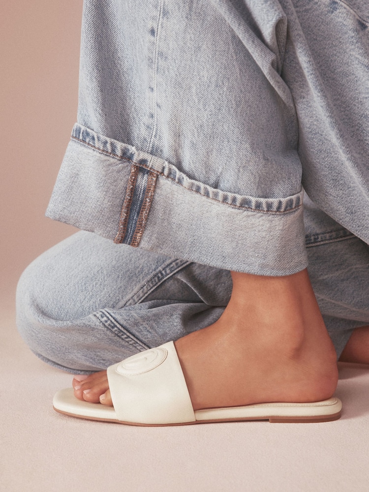 B by Ted Baker Leather Square Toe Mules - Image 2 of 2 B by Ted Baker Leather Square Toe Mules - Image 2 of 2