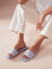 B by Ted Baker Leather Square Toe Mules - Image 3 of 4