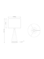 Chocolate Brown Rimini Table Lamp - Image 6 of 6