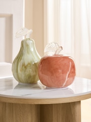 Multi Set of 2 Marble Glass Fruit Battery Operated Feature Light - Image 2 of 4