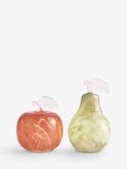 Multi Set of 2 Marble Glass Fruit Battery Operated Feature Light - Image 4 of 4