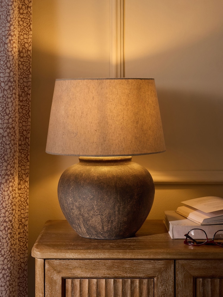 Bronze Newton Concrete Table Lamp - Image 1 of 5 Bronze Newton Concrete Table Lamp - Image 1 of 5