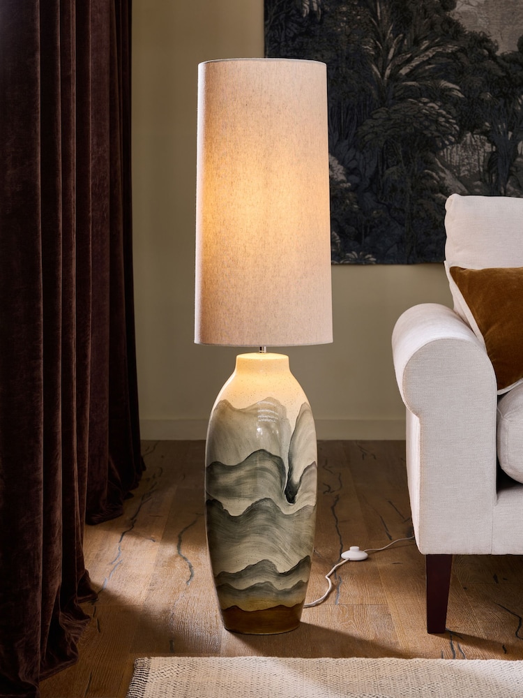 Ivory Clevedon Floor Lamp - Image 1 of 5 Ivory Clevedon Floor Lamp - Image 1 of 5